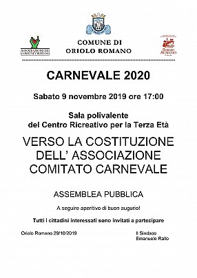 Costituzione comitato carnevale1